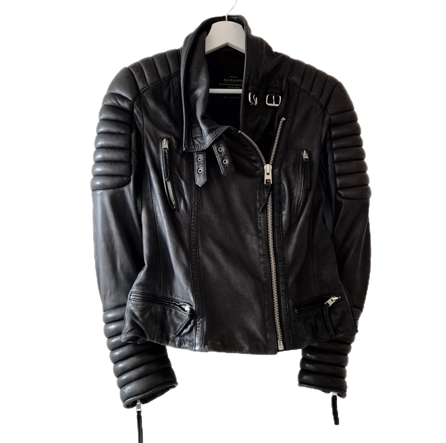 ALL SAINTS kožna biker jakna