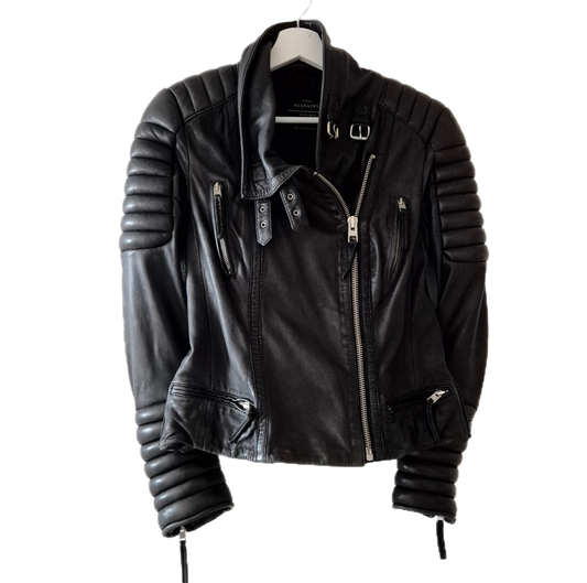 ALL SAINTS kožna biker jakna