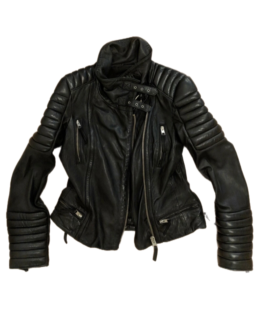 ALL SAINTS kožna biker jakna