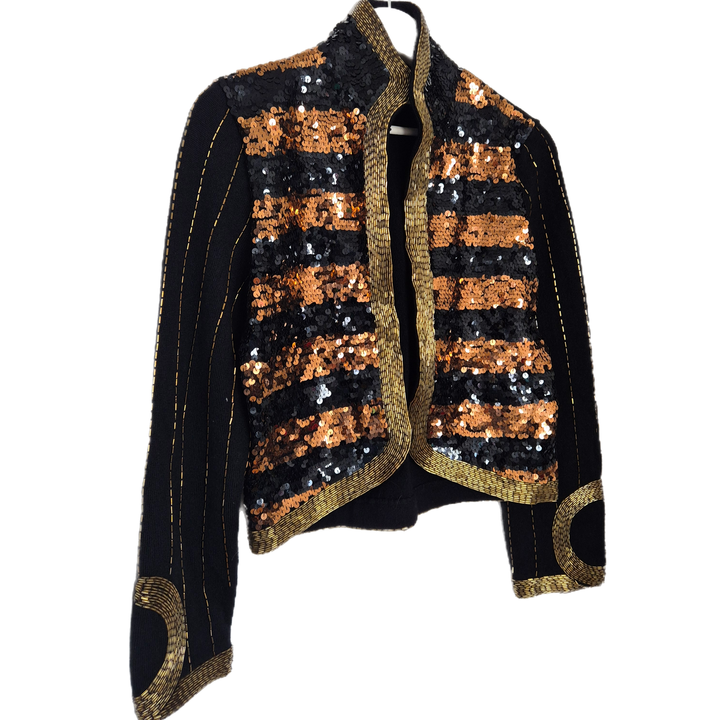 fantastična vintage jakna s perlicama, vuna