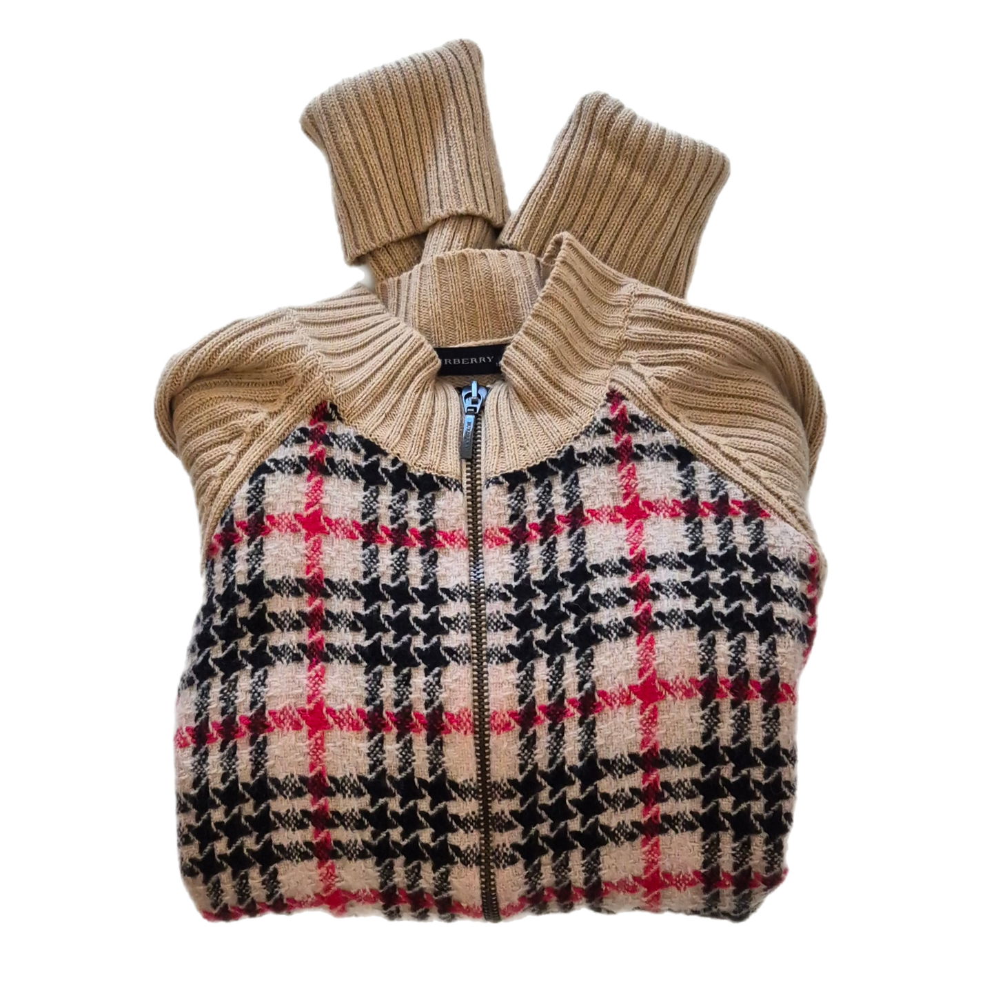 BURBERRY pleteni pulover/jakna