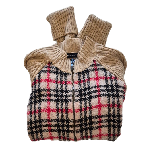 BURBERRY pleteni pulover/jakna