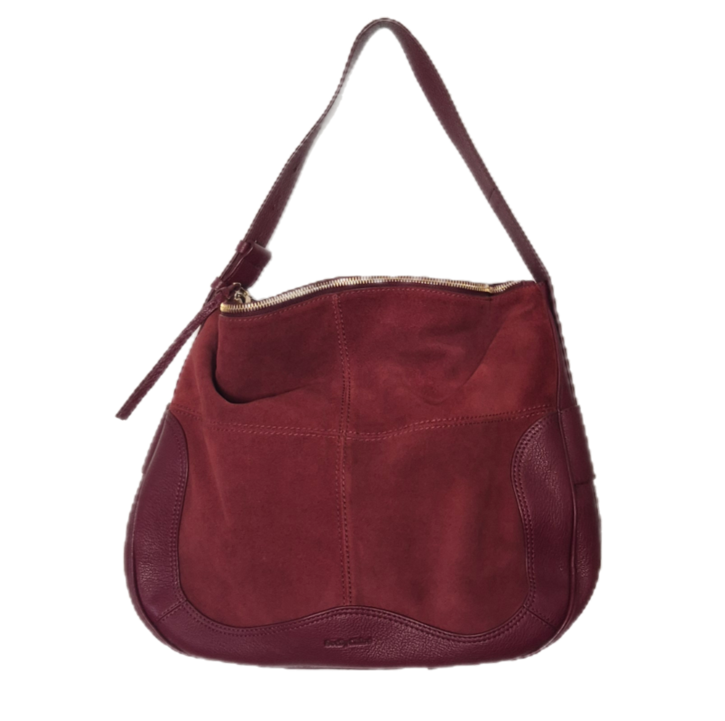 CHLOÉ velika hobo torba, koža i brušena koža