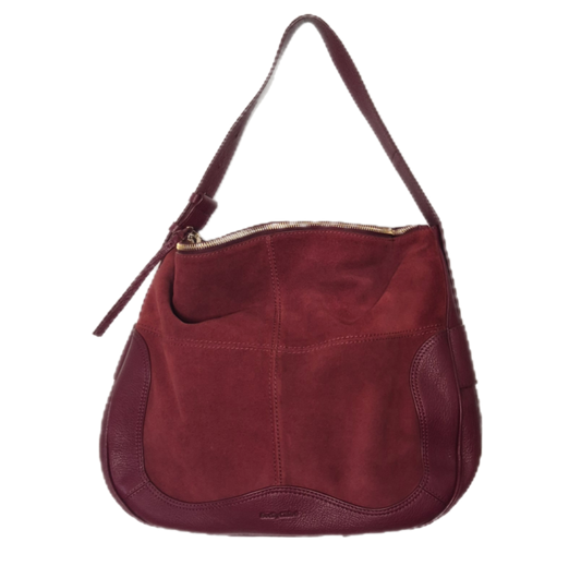 CHLOÉ velika hobo torba, koža i brušena koža