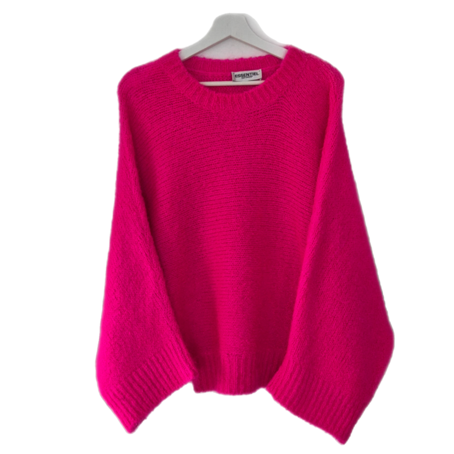 ESSENTIEL ANTWERP pink pulover, mješavina mohera