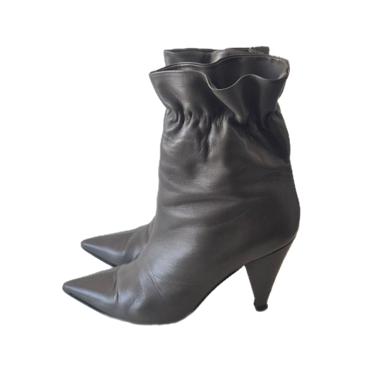 FABIO RUSCONI sive čizme, koža, 39