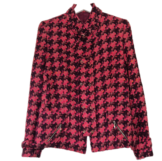 vintage tweed pepita jakna, vuna