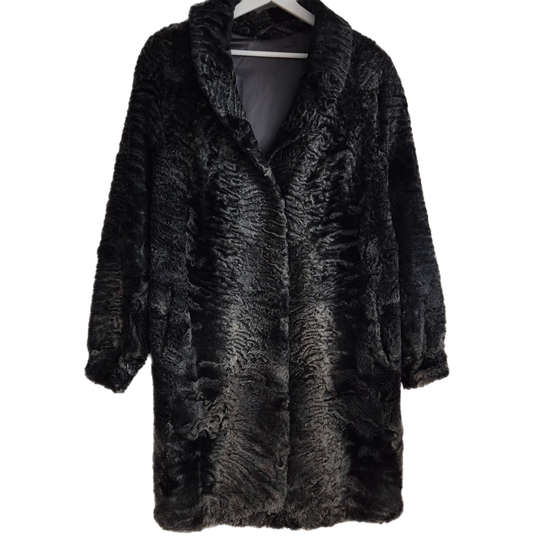 vintage bunda, astrahan krzno