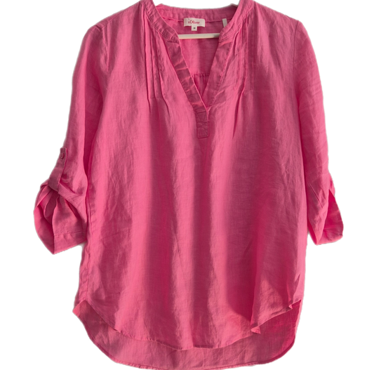 S.OLIVER pink bluza, 100% lan