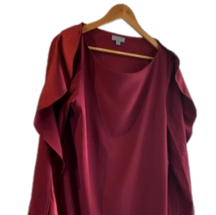 COS burgundy haljina s posebnim rukavima