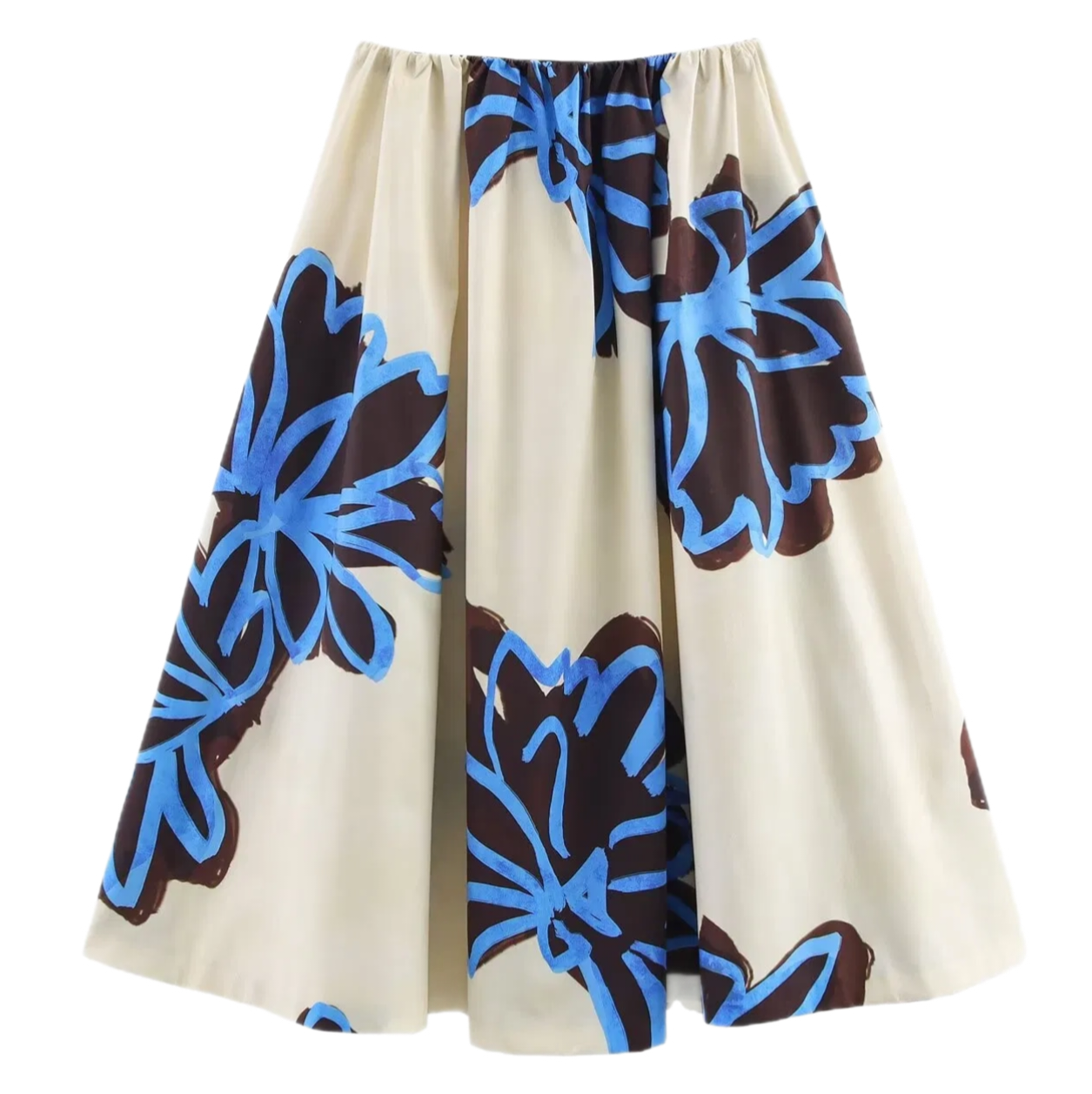 ZARA midi suknja, pamuk, nova