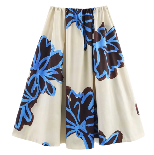 ZARA midi suknja, pamuk, nova