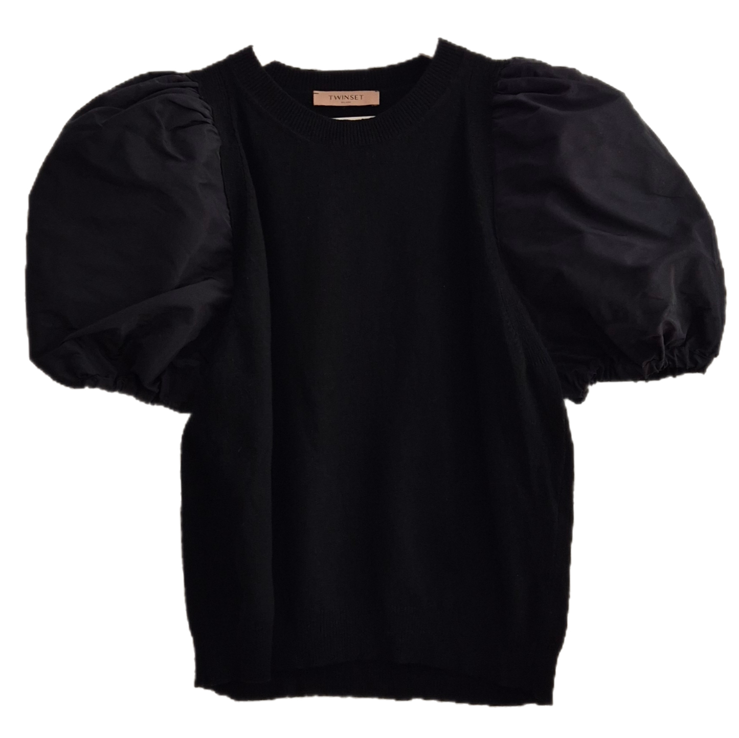 TWINSET pleteni top s balon rukavima