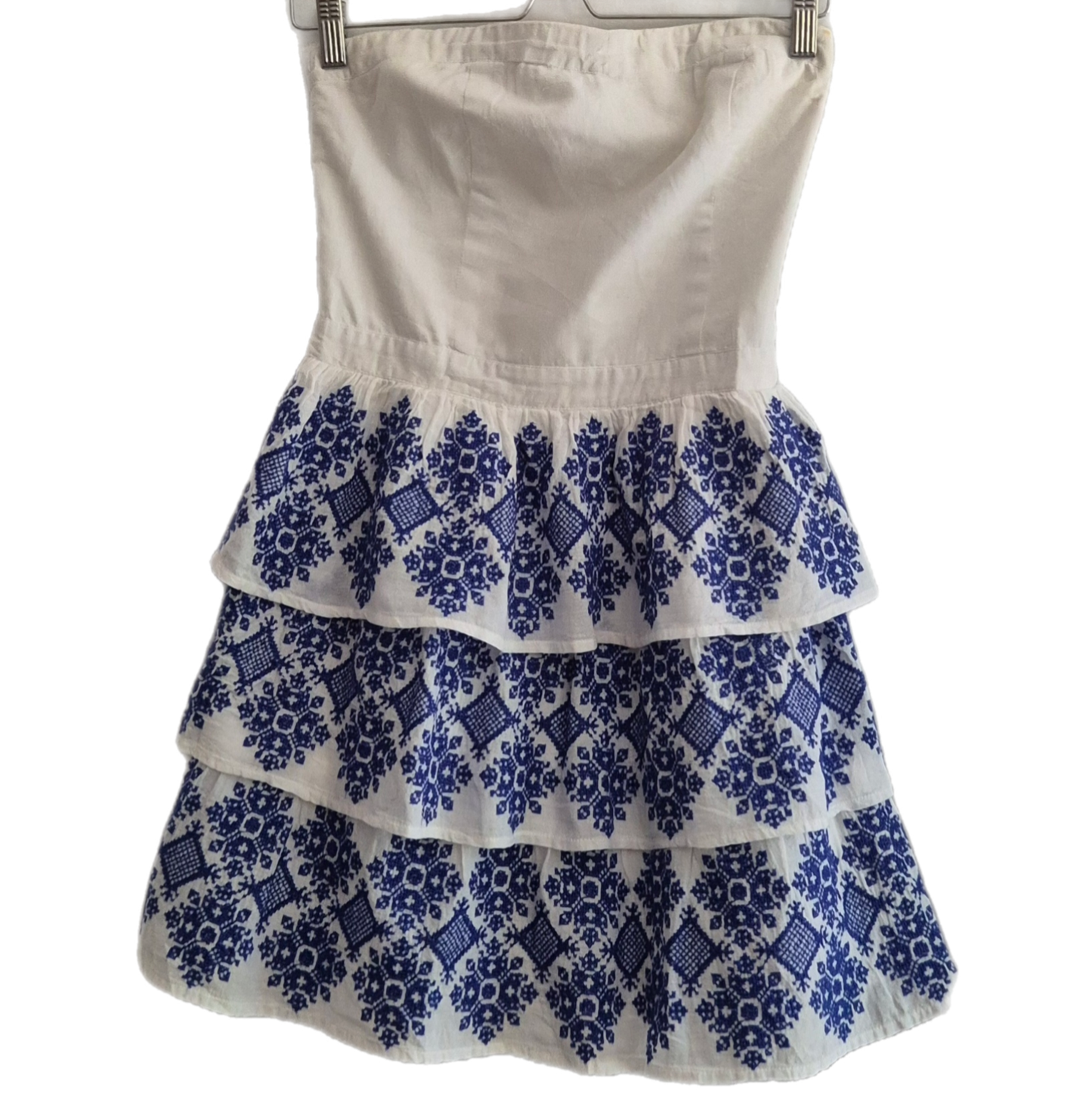 SUPERDRY haljina, pamuk s vezom