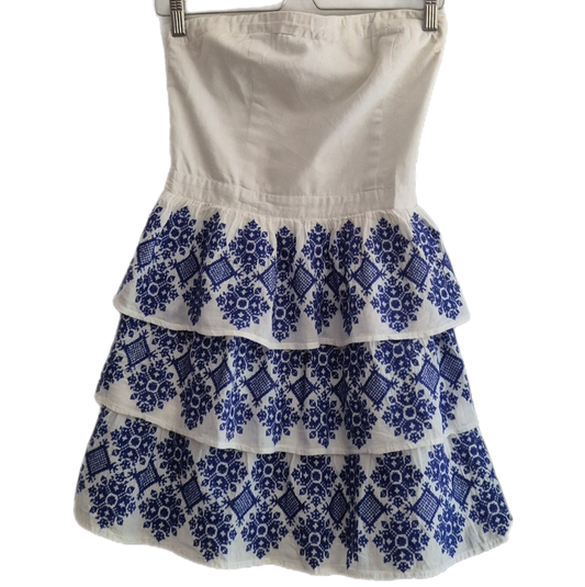 SUPERDRY haljina, pamuk s vezom