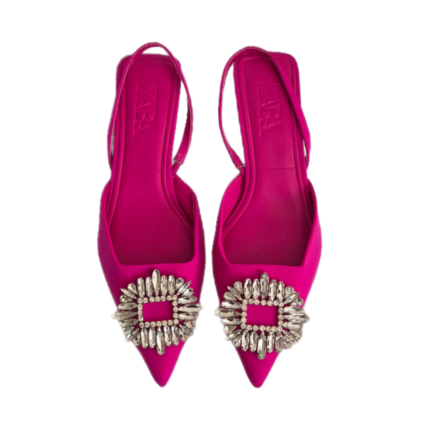 ZARA fuksija slingback cipele, 38