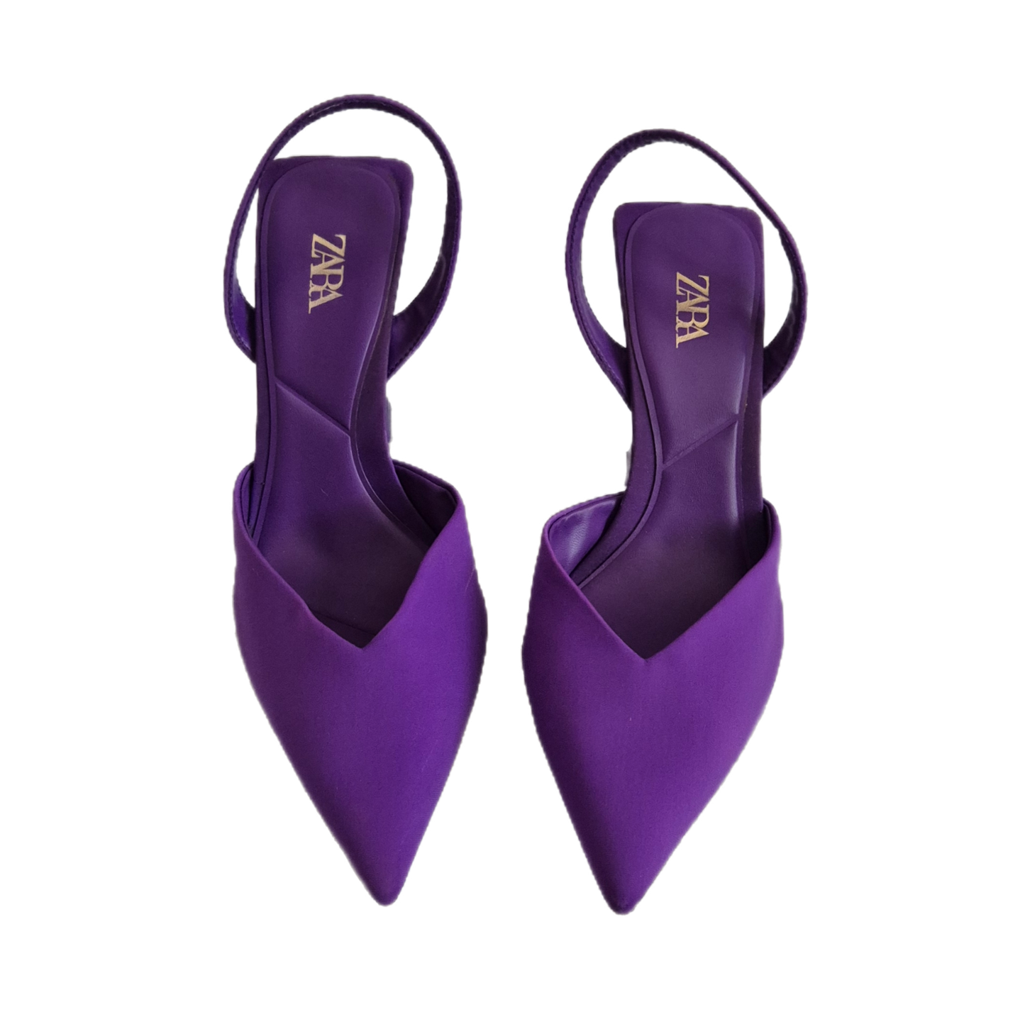 ZARA ljubičaste slingback cipele, 39