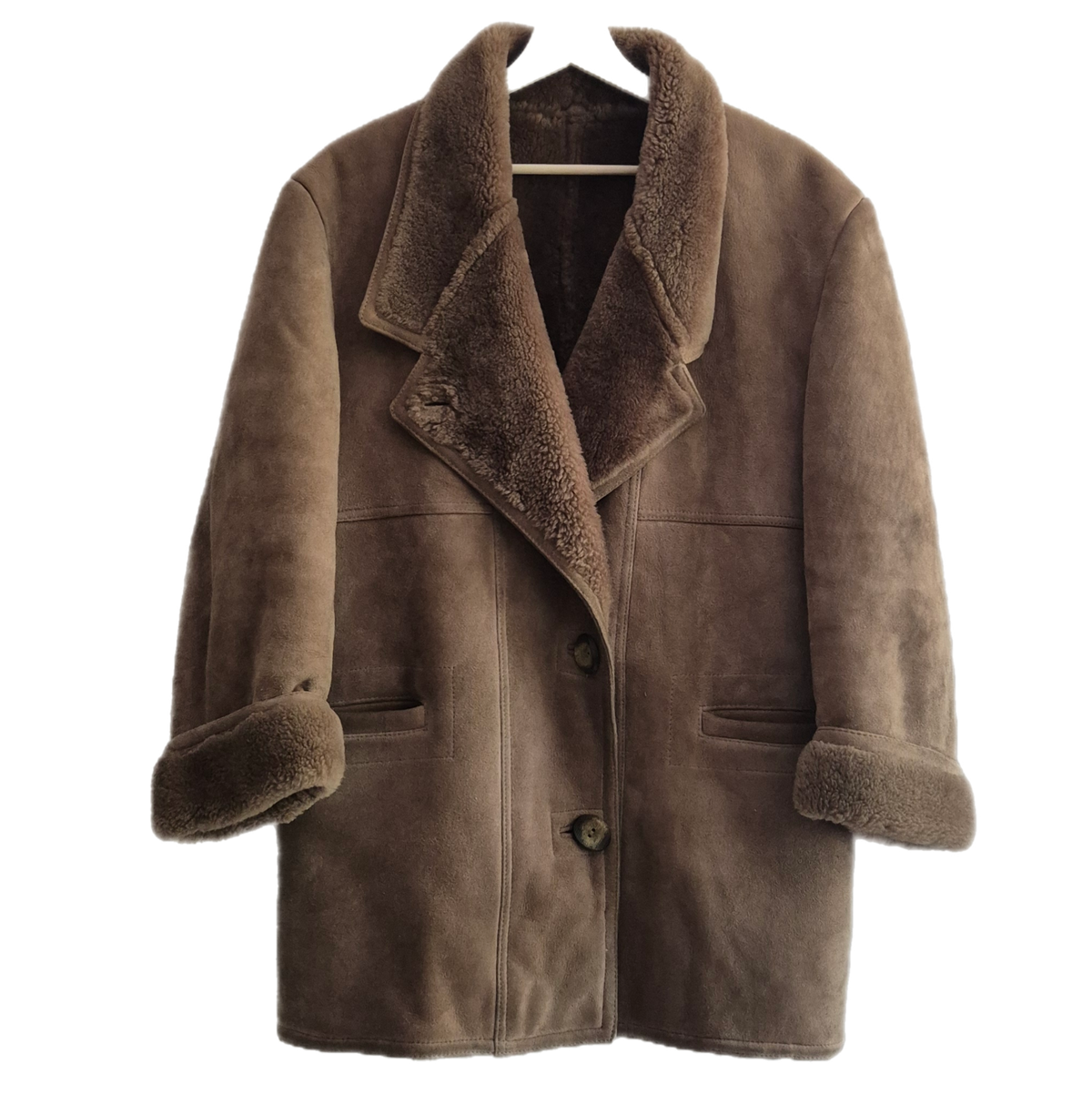 vintage kvalitetna shearling jakna/kaput