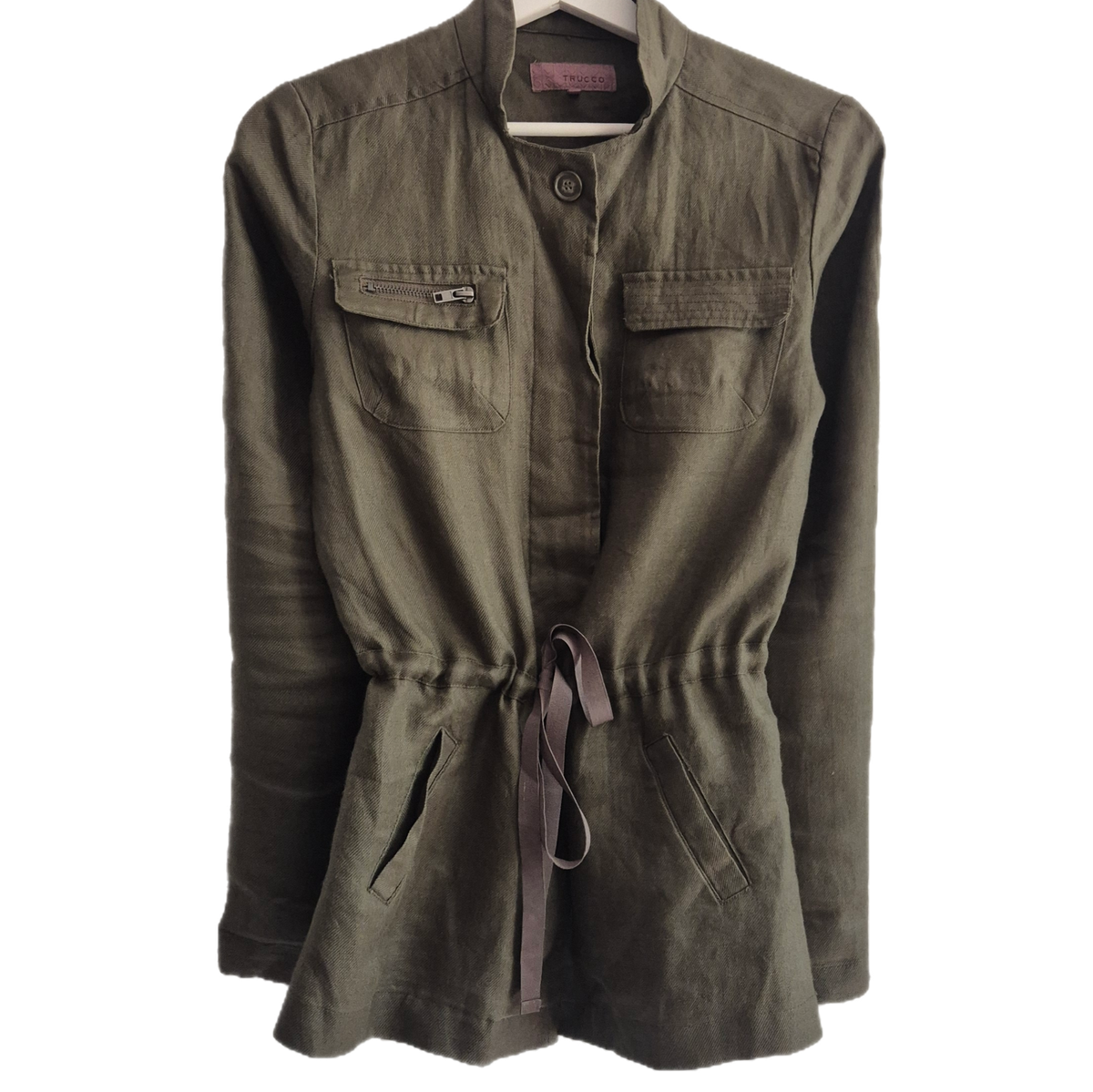 TRUCCO safari stil khaki jakna, 100% ramija