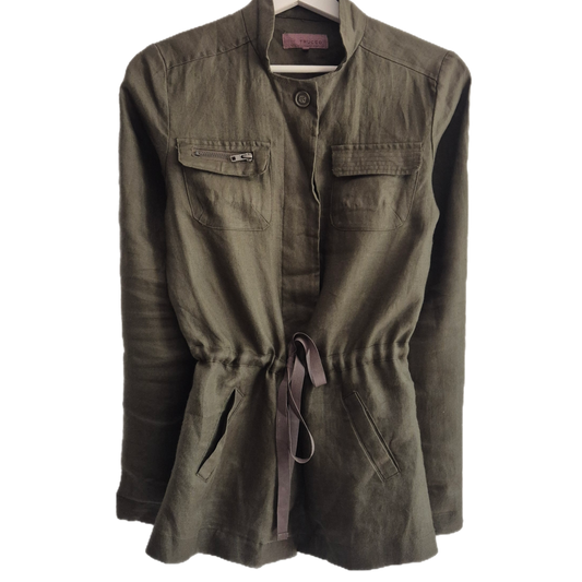 TRUCCO safari stil khaki jakna, 100% ramija