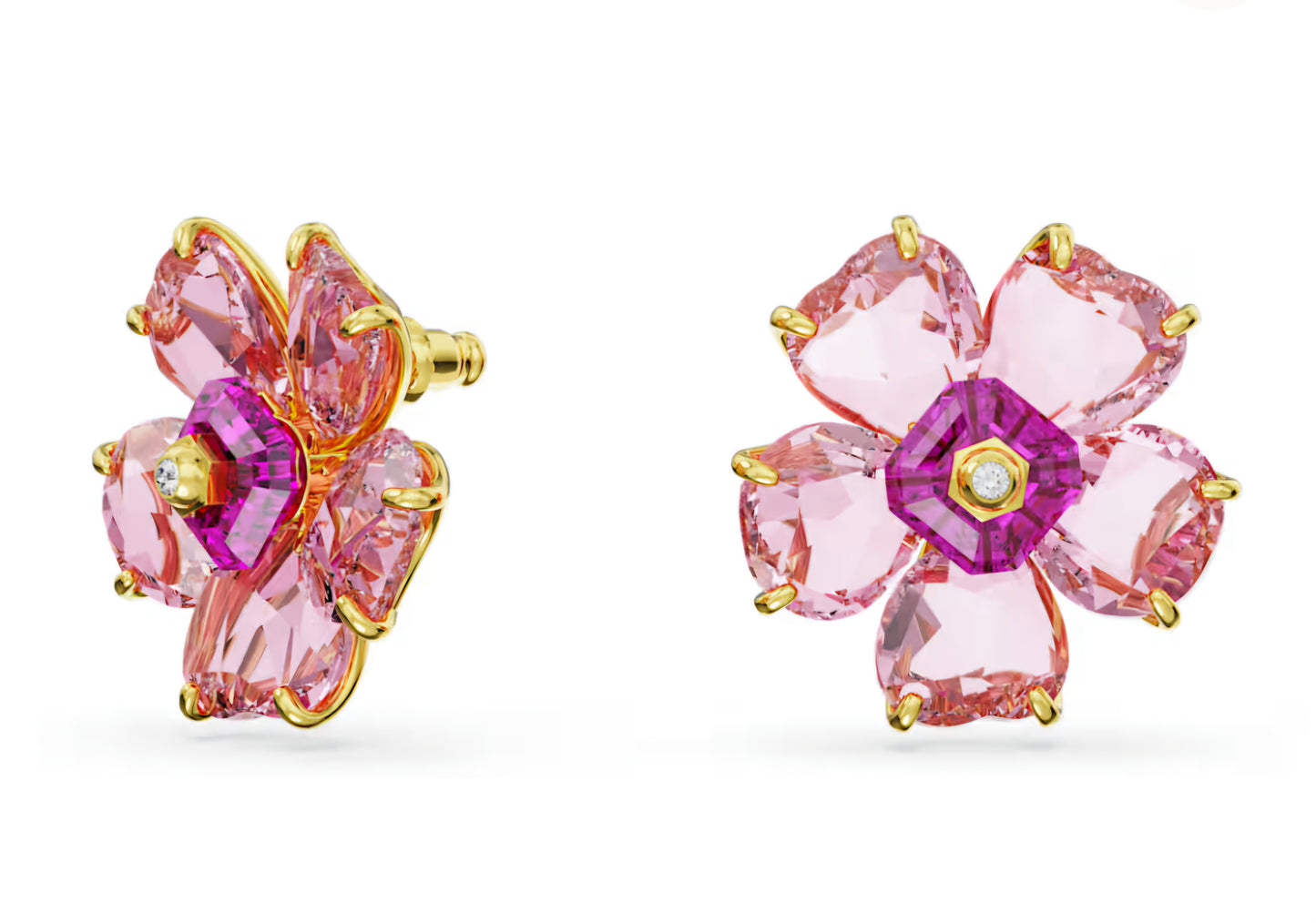 SWAROVSKI naušnice, kristali i pozlata, nove 🌸