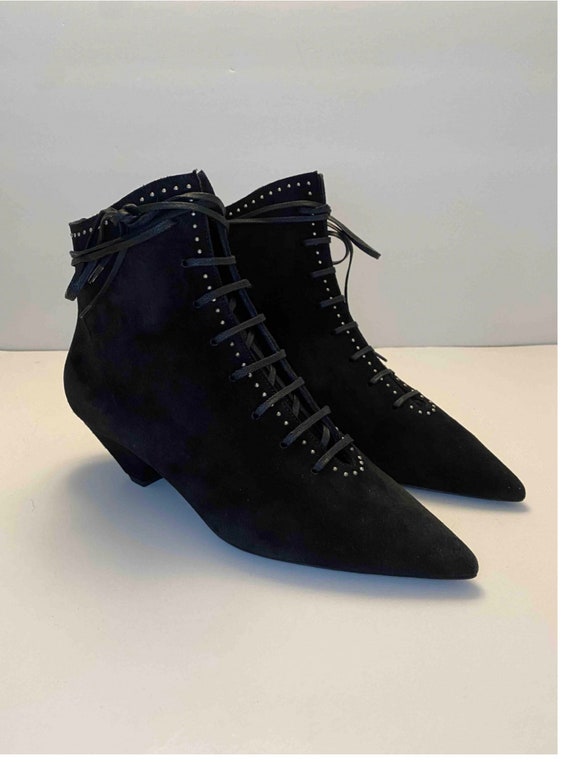 SAINT LAURENT čizme, brušena koža, 38.5