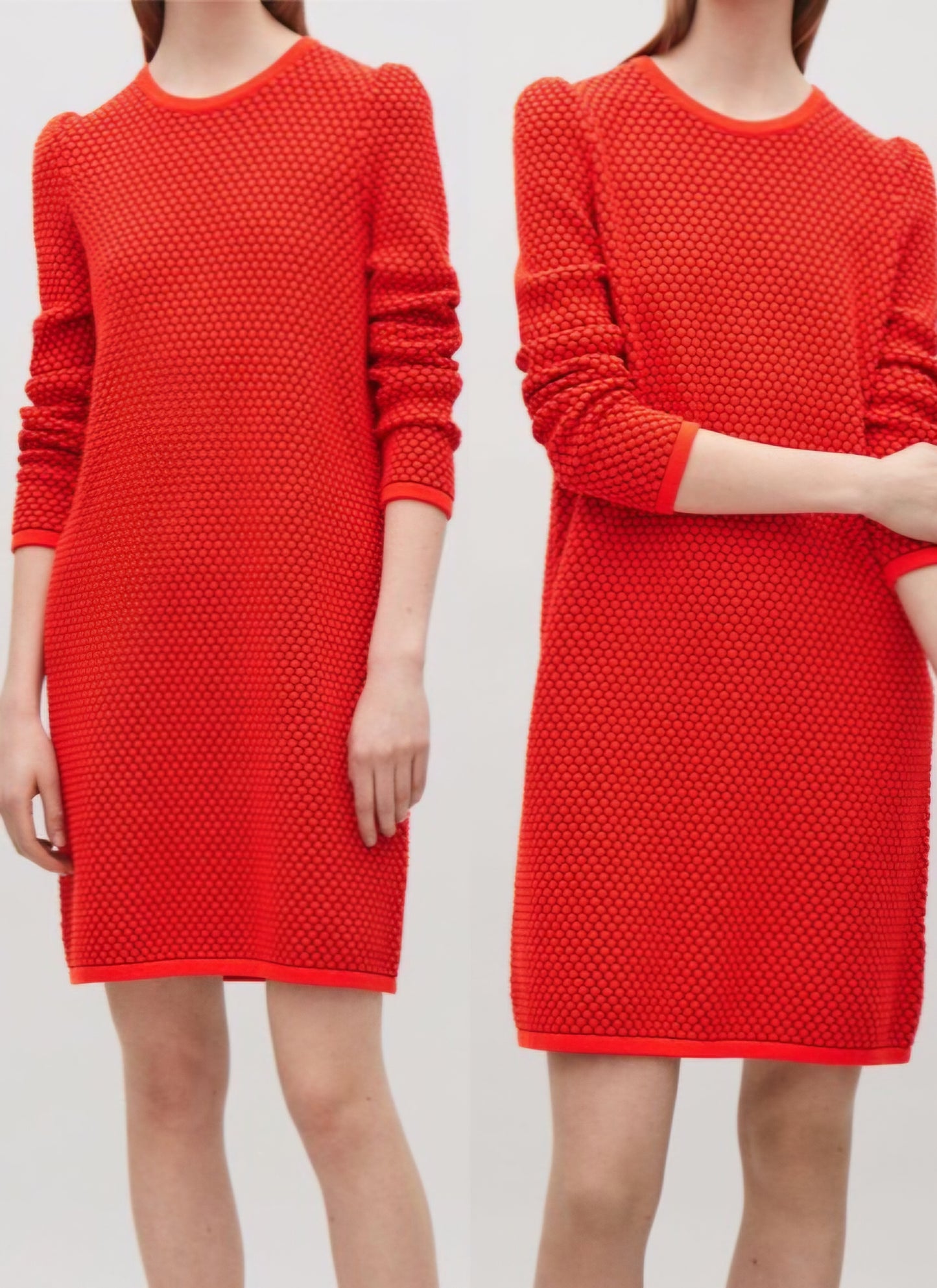 COS dvobojna pletena haljina/tunika, pamuk, nova ❤️