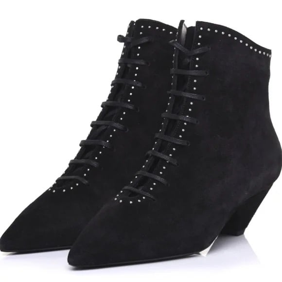 SAINT LAURENT čizme, brušena koža, 38.5