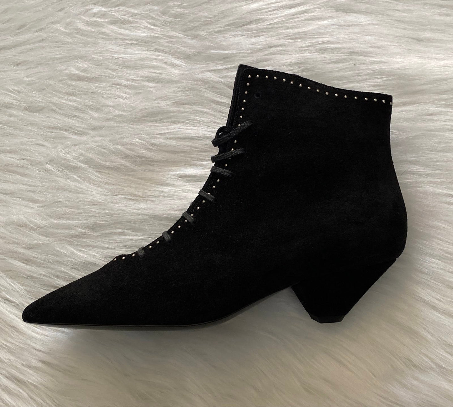 SAINT LAURENT čizme, brušena koža, 38.5